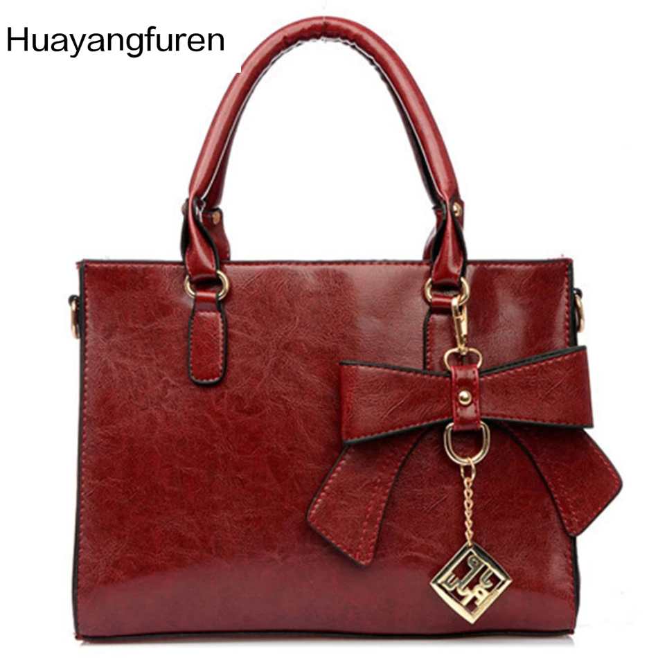 2018 New Arrival Women Leather Handbags Candy Bags Vintage Brand Bag