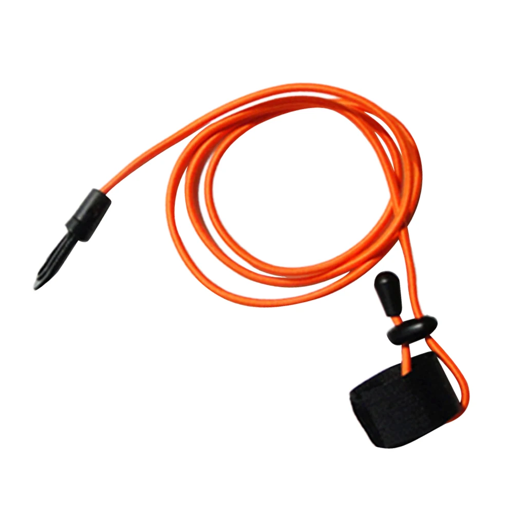 2Pcs Durable Bungee Cord Fishing Rod/ Kayak Paddle Leash with Snap Hook for Marine Inflatable Fishing Kayak Accessories