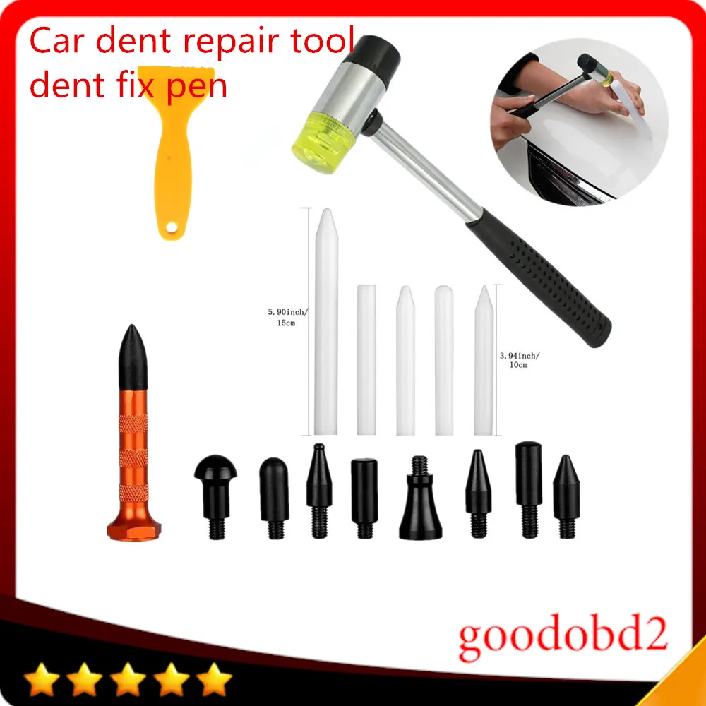 Car PDR Tool Knock down Kits Dent Removal Tool+PDR Rubber Hammer for