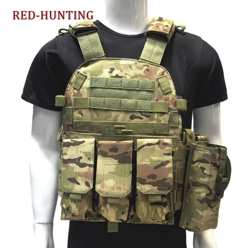 

New USMC Airsoft Military Tactical Vest Molle Combat Assault Plate Carrier Tactical Hunting Vest