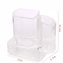 ФОТО Acrylic Cosmetic Organizer Lipstick Holder Display Stand Clear Makeup Case makeup organizer organizador Storage Container