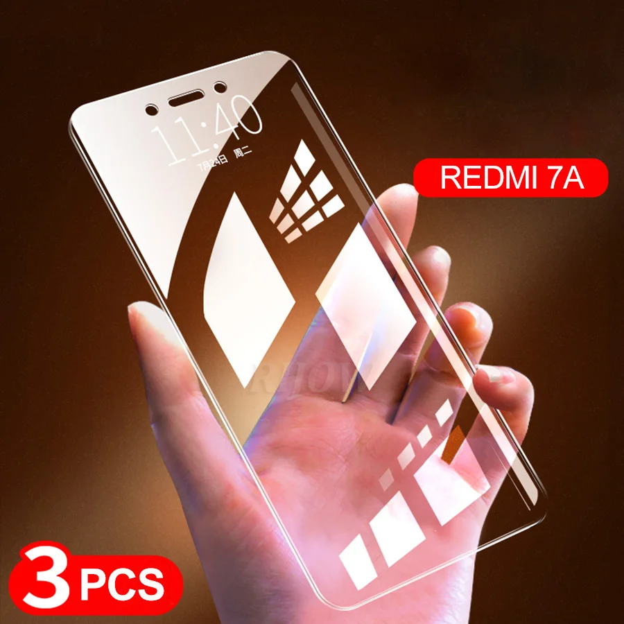 3 шт для Xiaomi Redmi 7A закаленное стекло 6 6A защита экрана прозрачная пленка глобальная