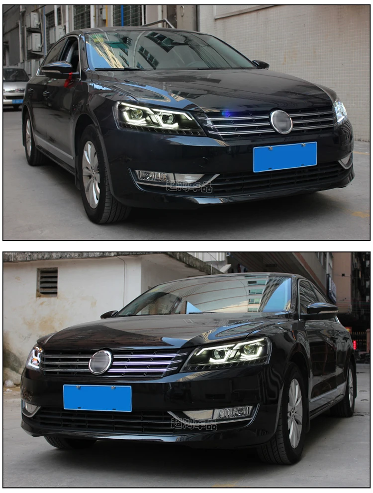 Автомобильный Стайлинг для VW Passat B7 US Verson 2012- фары для Passat B7 фары DRL D2H динамический сигнал поворота Hid биксеноновый луч