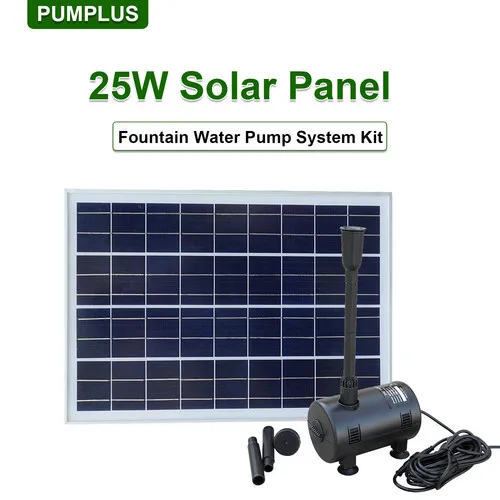 ECOworthy 25W 18V Solar Power Panel & Fountain water pump with spray head for Pond Ranch Irrigation solar power system kit |