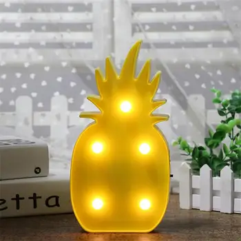

3D LED Pineapple Nightlight Romantic Night Light Table Lamp Christmas Decoration Kids' Room