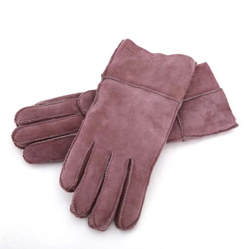 Новые модные мужские зимние перчатки мужские и женские зимние меховые бархатные толстые пара теплые Искусственные кожаные перчатки