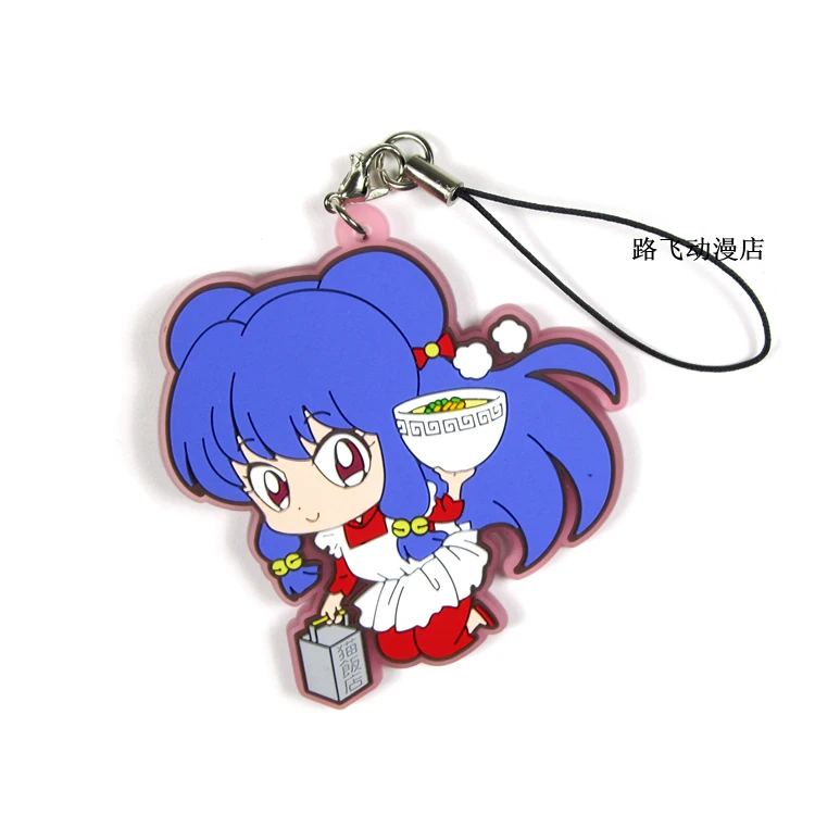 Inuyasha Ranma 1/2 Urusei Yatsura Ranma Tendou Akane Otonashi Kyoko фигурка аниме модель резиновый брелок Подвеска подарки 6 см