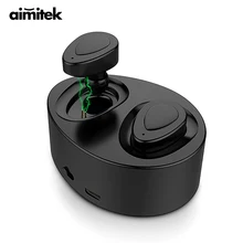 Aimitek K2 Bluetooth Earphones TWS Earbuds True Wireless Headsets Stereo Music Handsfree With Microphone Power Bank Charging Box