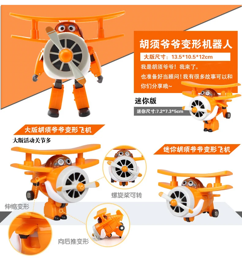 Новинка 15 см ABS Супер Крылья деформация реактивный робот фигурки Супер крыло Трансформация игрушки для детей подарок Brinquedos