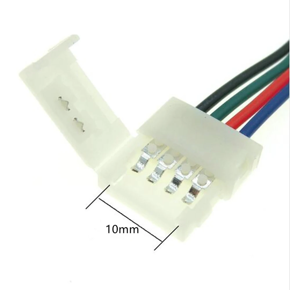 5 шт. 4pin 10 мм Led разъем PCB адаптер для RGB Светодиодные полосы света SMD5050 3528|rgb led strip