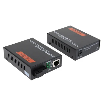 

2 Pieces AB External Gigabit Ethernet Media Converter, 10/100/1000Base-T RJ45 to 1000Mbps SFP Slot