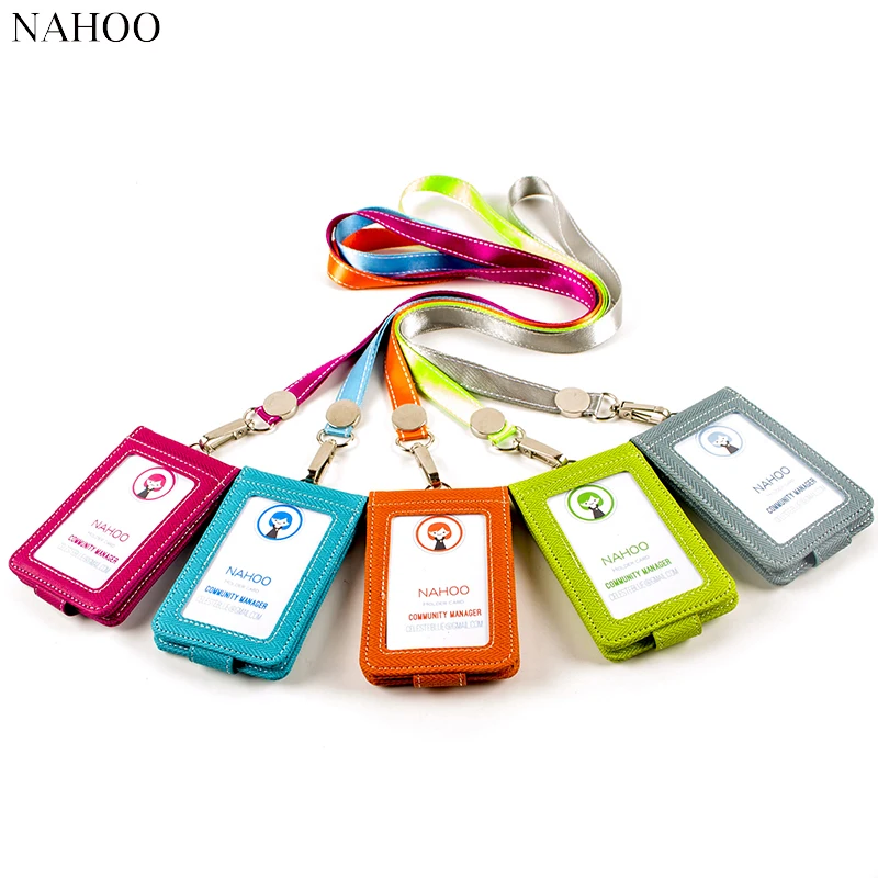 Nahoo Lanyards Id Badge Holder Case Name Tag Id Card Lanyard