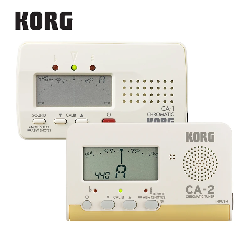 Компактный хроматический тюнер KORG CA2 универсальный для