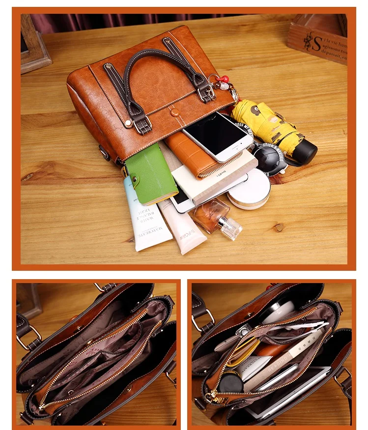 femininas vintage grande tote cruz sacos de