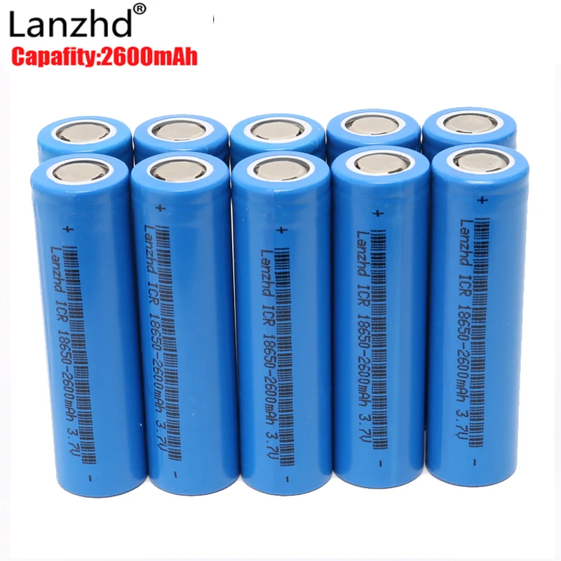 10 шт. литий ионные аккумуляторы 18650 в 3 7 мАч|li-ion battery|battery 3.7vbattery li-ion |