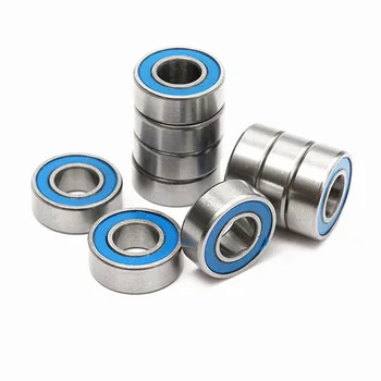 

High Quality 10 unids ABEC5 mr115 2RS mr115 RS mr115rs Rubber Sealing Cover 5x11x4mm Miniature Deep groove ball bearing