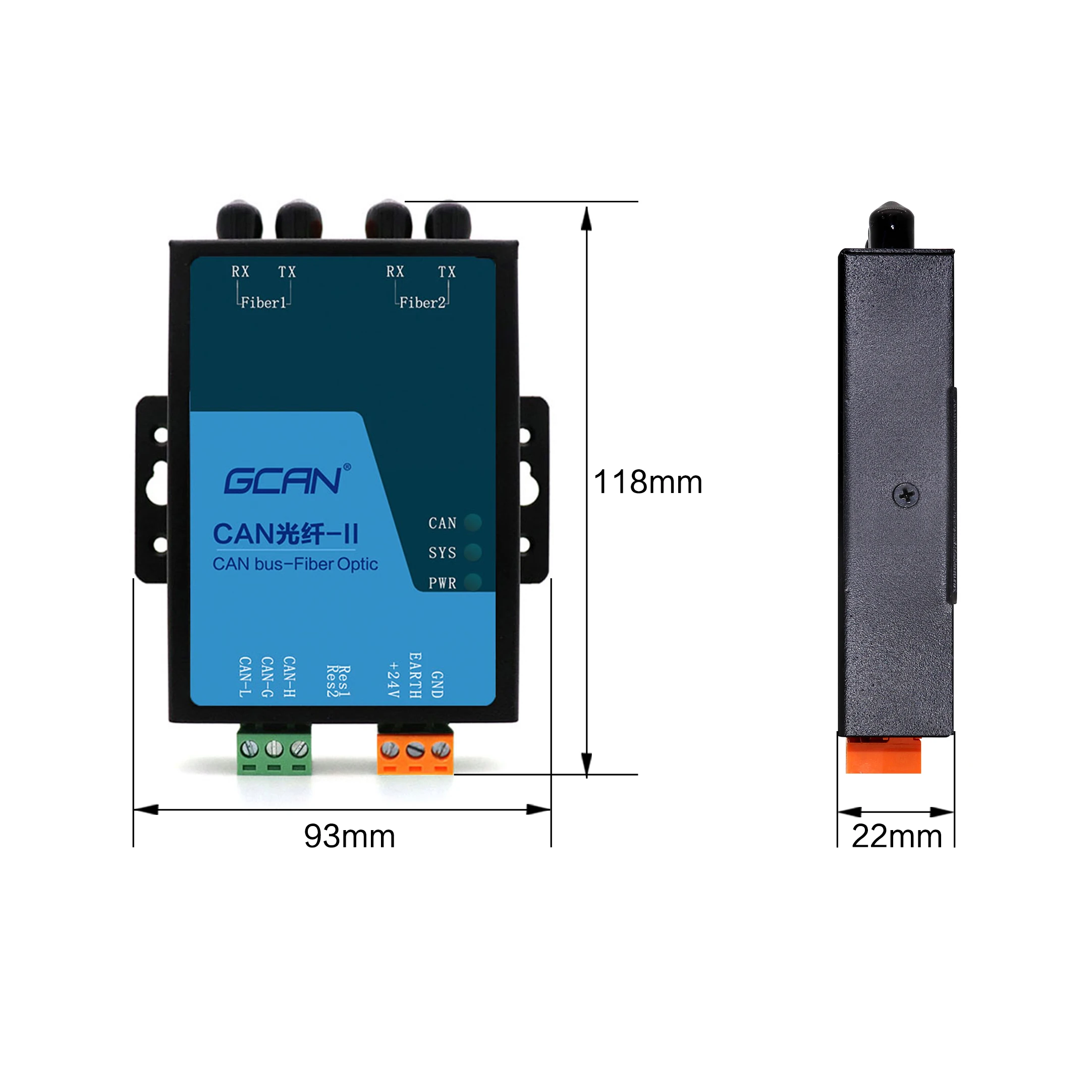 

CAN bus converter for substation security monitoring system networking