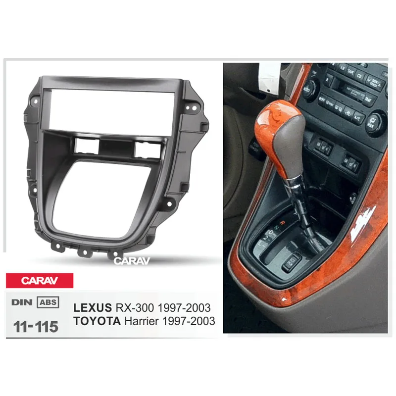 1 Din радио фасция для TOYOTA Harrier LEXUS RX 300 DVD стерео панель Dash крепление CARAV 11 115|kit kits|kit for