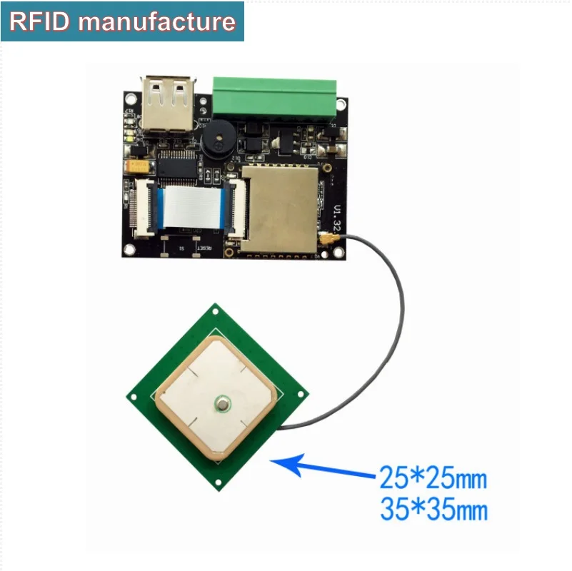 865-928 МГц маленькая UHF RFID антенна с 0dbi 2dbi 1dbi 3dbi усиление для 1 или 4 канала impinj r2000 uhf rfid считыватель модуль - Цвет: 0dbi 902-928MHZ IPEX