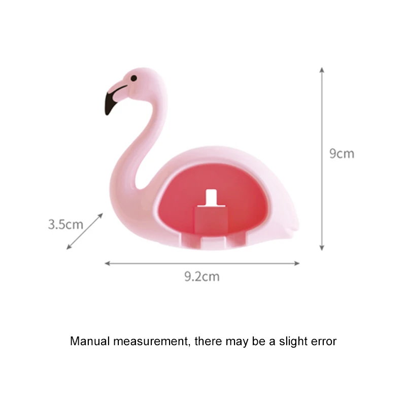 1 шт. держатель для зубных щеток стеллаж для хранения Фламинго в форме подставки присоски 2 положения всасывания Крючки Настенные Аксессуары для ванной комнаты