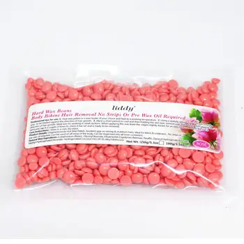 

LIDDY 100g/3.5oz Hard wax beans No Strip Body Bikini Hair Removal Hot Film Hard Depilatory wax Pellet Waxing Removal Rose 2JY20