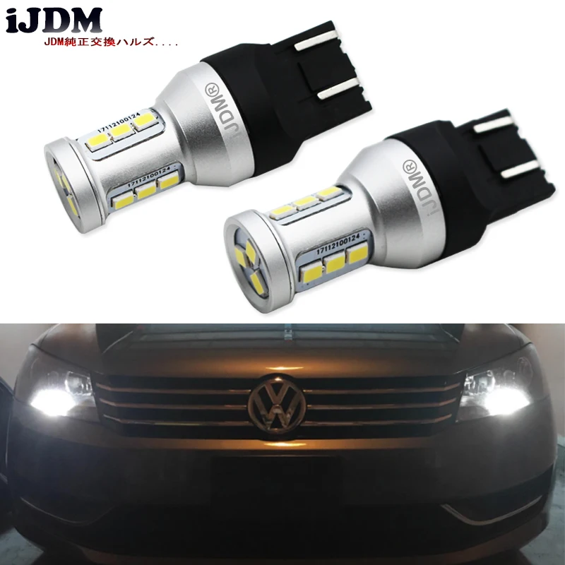 iJDM 6000K White 7440 T20 LED High Power 12 SMD 3030 LED Bulbs For 2012