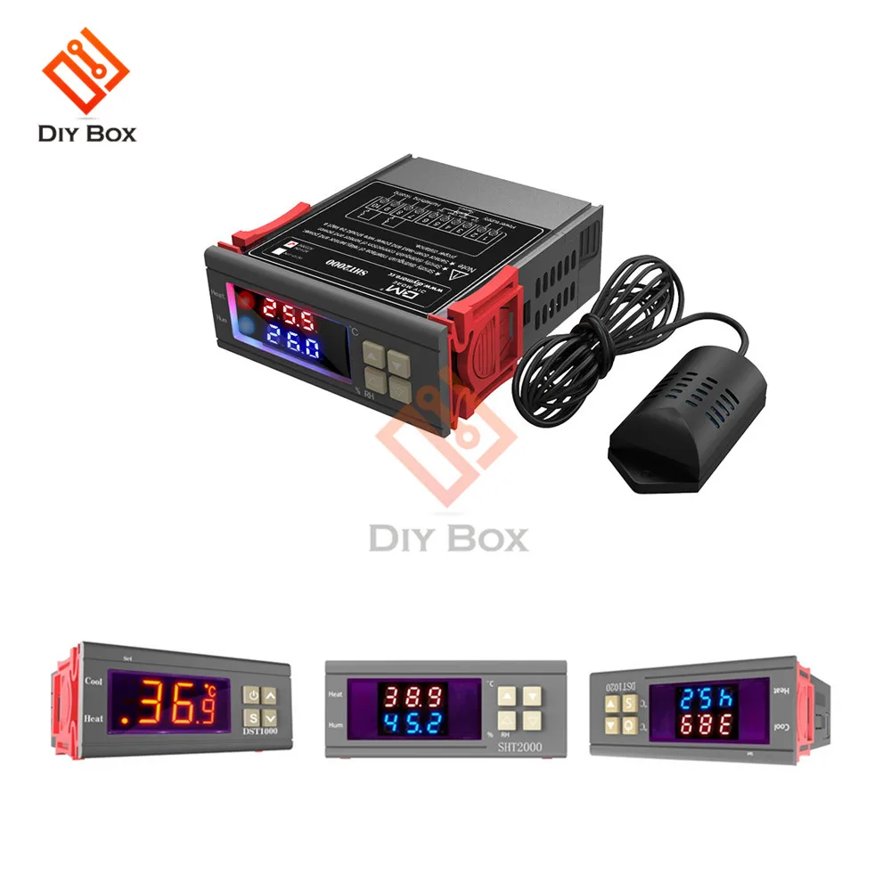 Цифровой Уличный термостат DST1000 DST1020 SHT2000 измеритель температуры и влажности
