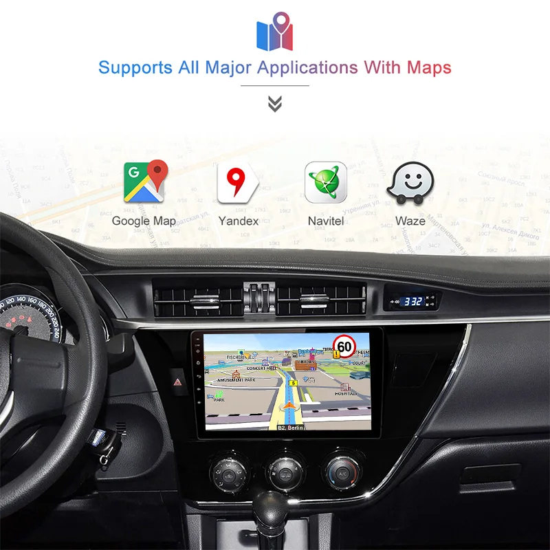 Perfect Junsun V1 2G + 32G Android 9.0 For Toyota Corolla 2014 - 2016 Car Radio Multimedia Video Player Navigation GPS 2 din dvd 3