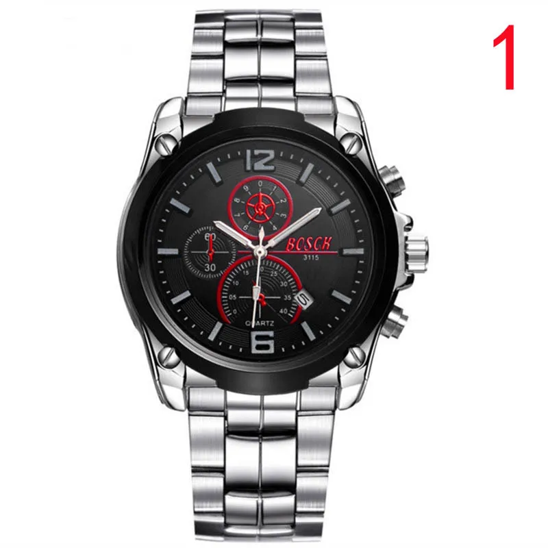 

wu's 2018 new calf leather stainless steel case male watch 321#