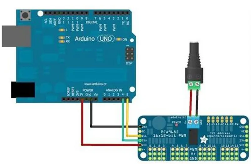 16-канальный 12-битная ШИМ/сервопривод-I2C интерфейс-PCA9685 для Arduino Raspberry Pi DIY Servo Щит Модуль