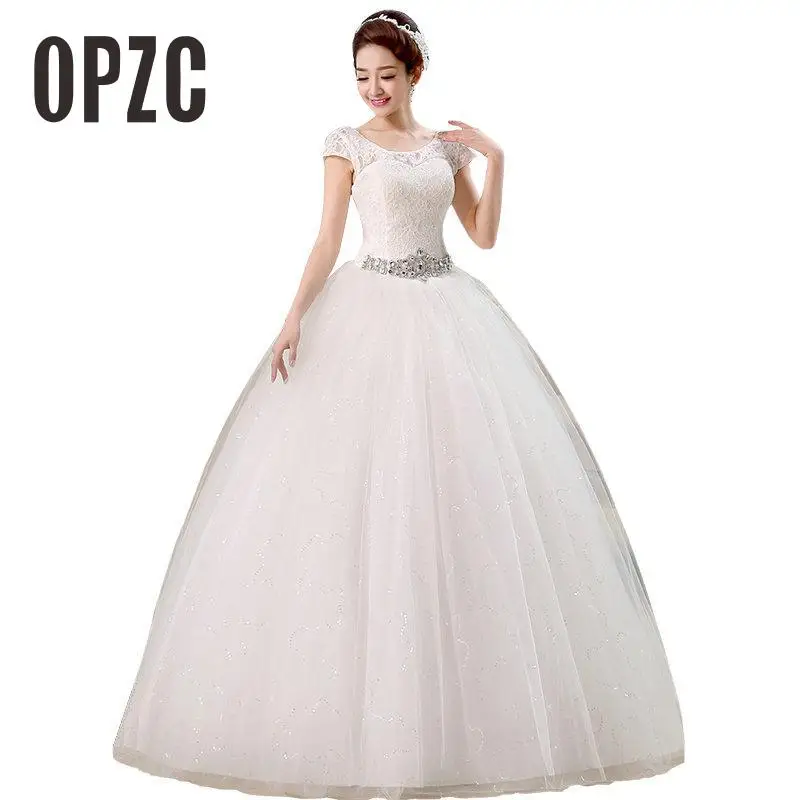 

Free shipping 2020 New Arrival Korean Style Wedding Dresses White Romantic Wedding Gown Fashionable Bride Wedding Dress HS180