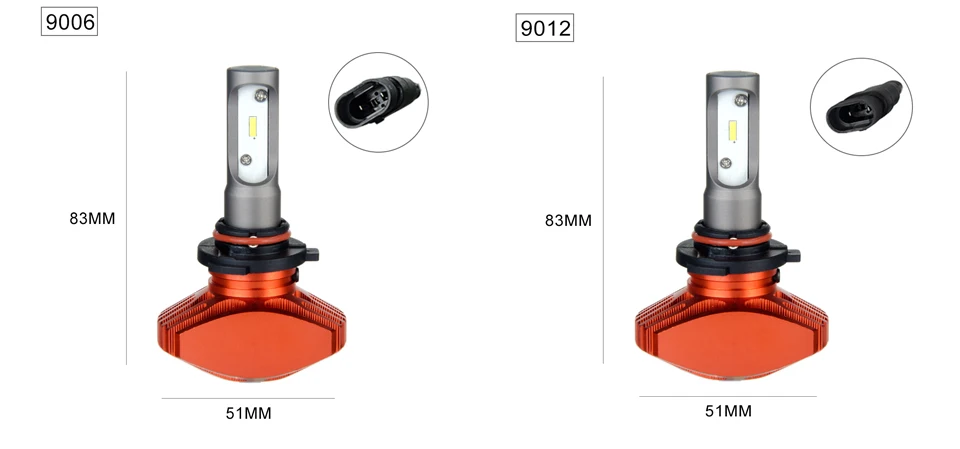 Zdatt AcooSun H4 Led Car Fanless Bulb H7 Led Auto headlight H1 H11 Fog Lamp 6500K DC12V 9006 Led CSP Chips 80Wset 9005 LED Auto Light (11)
