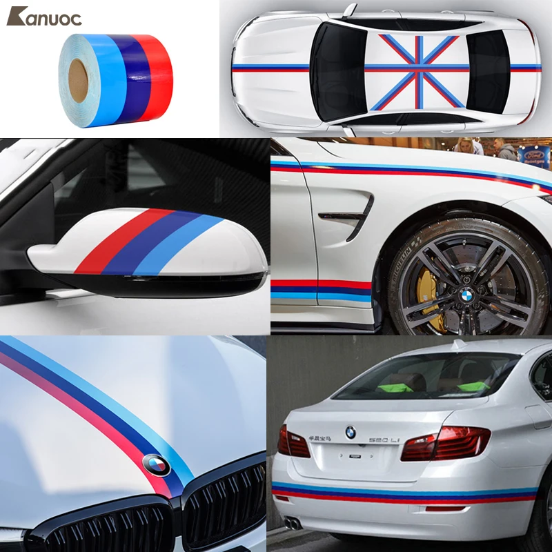 Наклейка для автомобиля-Стайлинг украшения 3-Цвет кузова автомобиля капот наклейка для BMW M3 M5 E36 E46 E60 E90 аксессуары 1,2 м/1,5 м/2 м/3 м/4 м/5 м