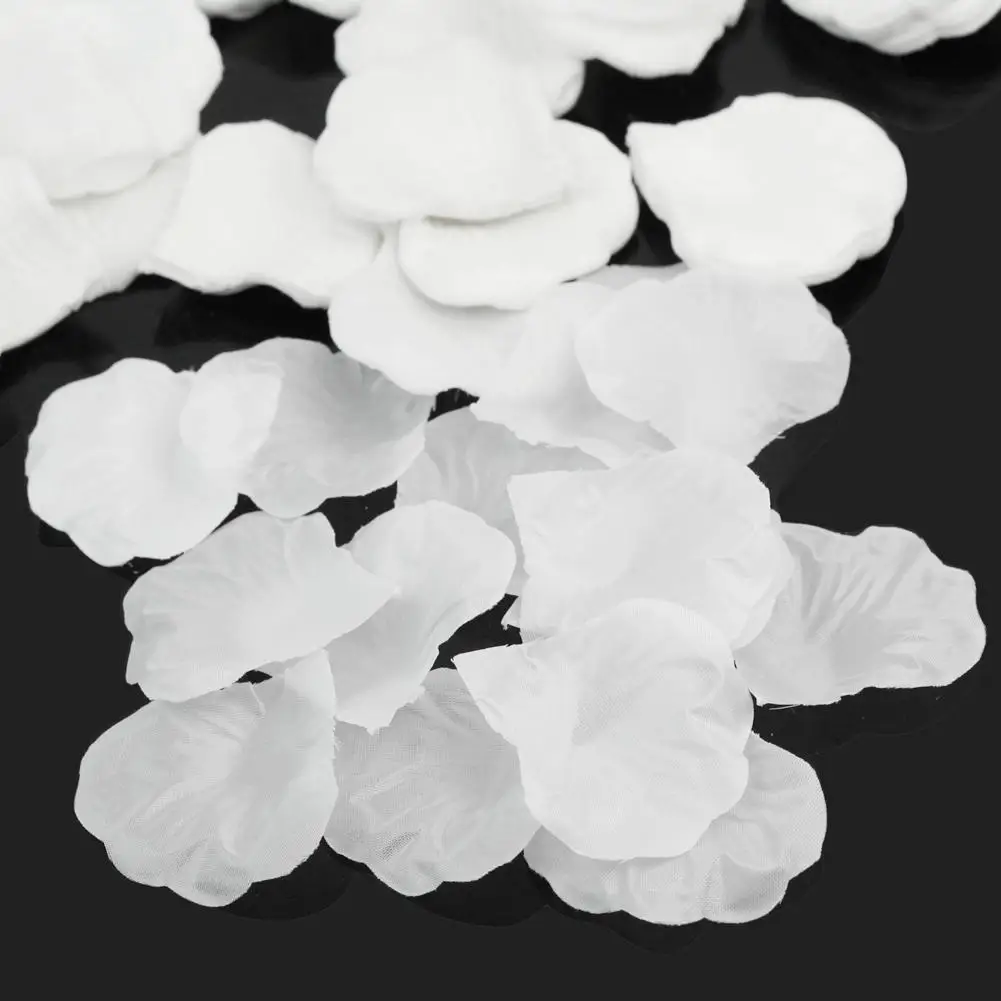 

Hot 1000pcs/lot White Silk Rose Petals Party Flower Wedding Party Table Favor Decoration