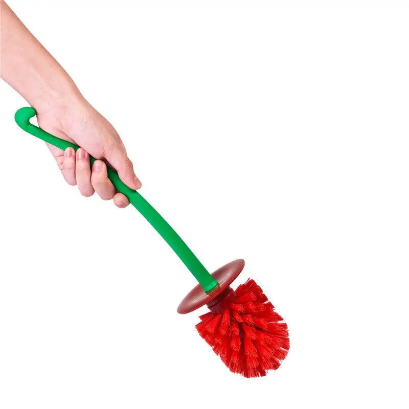 2019 New Lovely Creative Cherry Shape Lavatory Toilet Brush and Holder Set Bathroom Tool 2 Colors