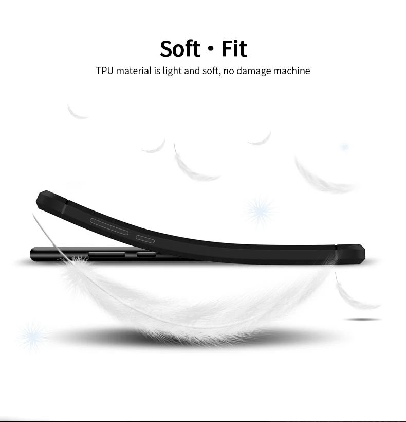 MOFi For Samsung Galaxy A60 Case Luxury Carbon Fiber Anti-drop TPU Soft Cover Cases For Samsung Galaxy A60 Back Cover