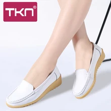 TKN/; весенняя женская обувь на плоской подошве; женская кожаная обувь; женские лоферы; мокасины; белые кроссовки; обувь для медсестры; обувь для мам; криперы; 858