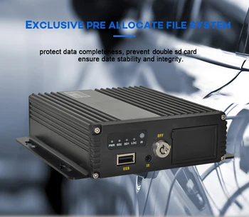 

4 Channels HD 1080P GPS wifi/3G/4G support super night vision double sd card 2*256G mobile DVR with 4 cameras and 7 inch monitor