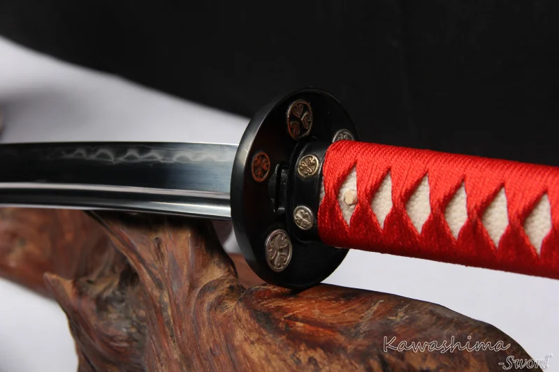 Free Shipping Genuine Samurai Sword Handmade Katana Folded Steel Clay Tempered Real Hamon Sharpness Ready