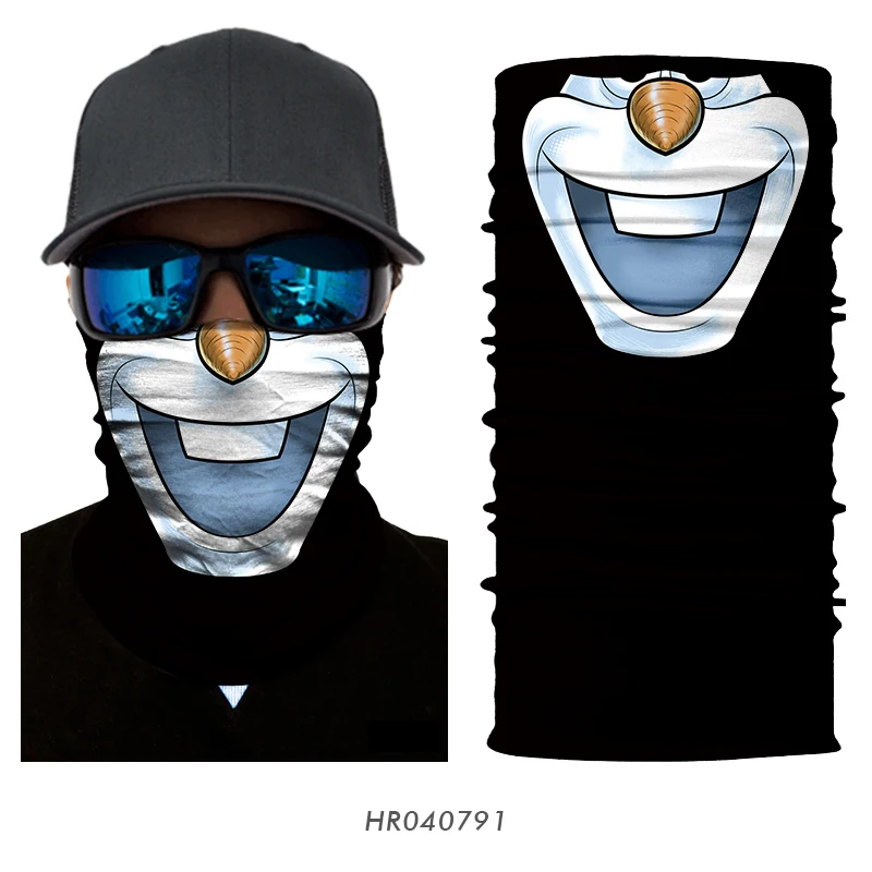 3D Seamless Multifunction Magic Comic Characters Tubular Skull Shield Face Guard Headband Bandana Headwear Ring Head Scarf Men