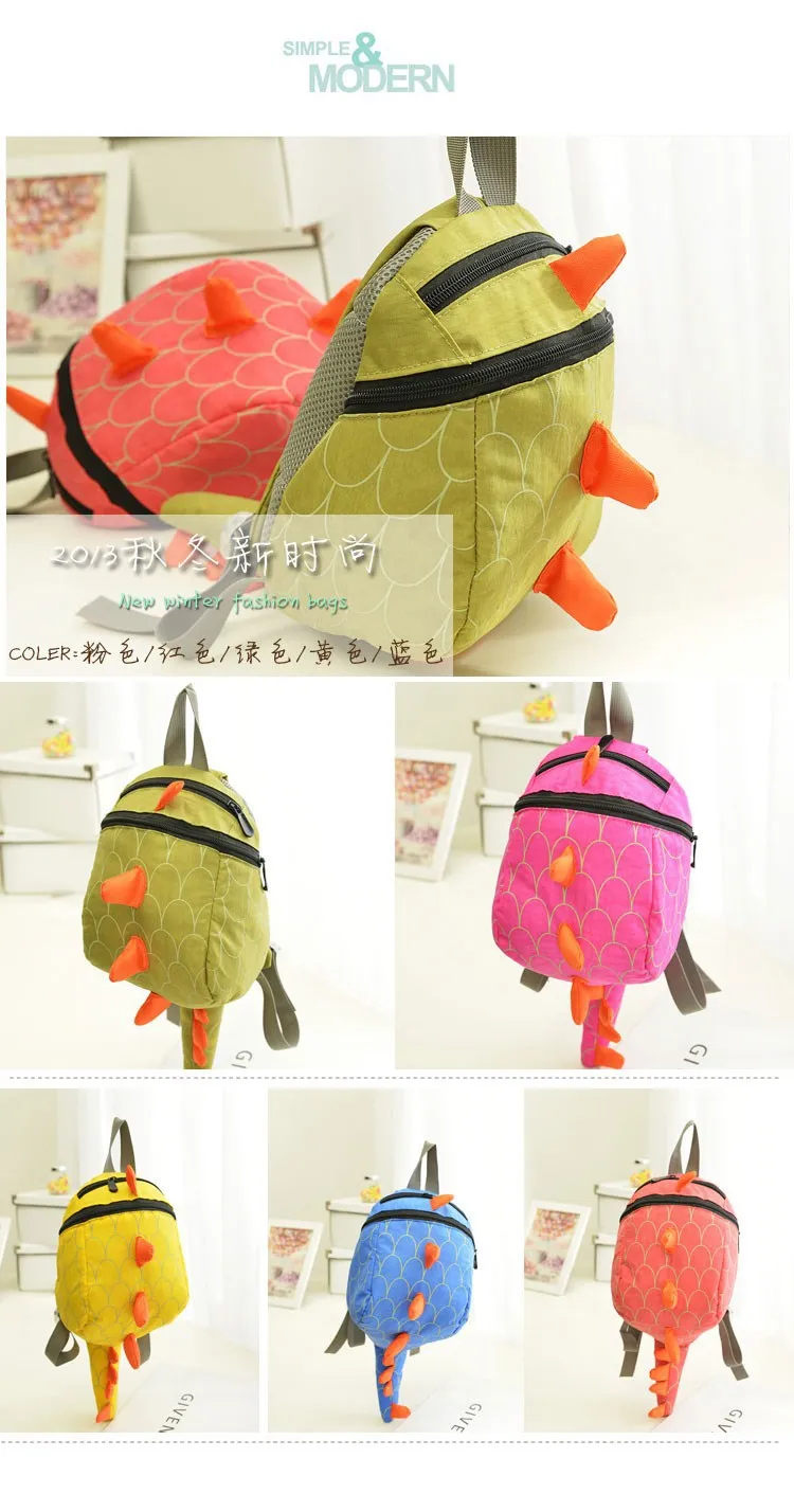 Горячая Распродажа Детский рюкзак aminals детский сад школьные сумки для 1-4 лет динозавр анти-потерянный рюкзак для детей