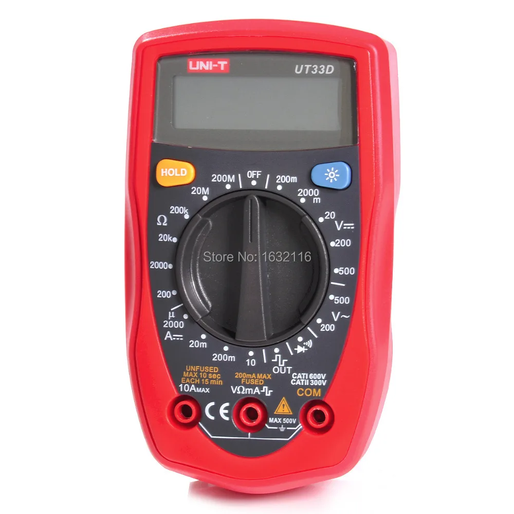 5208305633380 UNI-T Uni-T UT33D Digital Multimeter Palm Size 