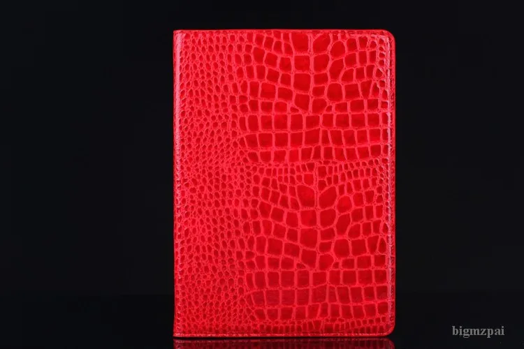 Чехол для планшета для iPad Air 2, умный чехол 9,7 дюйма, тонкий чехол из искусственной кожи крокодила с магнитной подставкой, откидной чехол для планшета для Ipad 6, защитный чехол - Цвет: Red