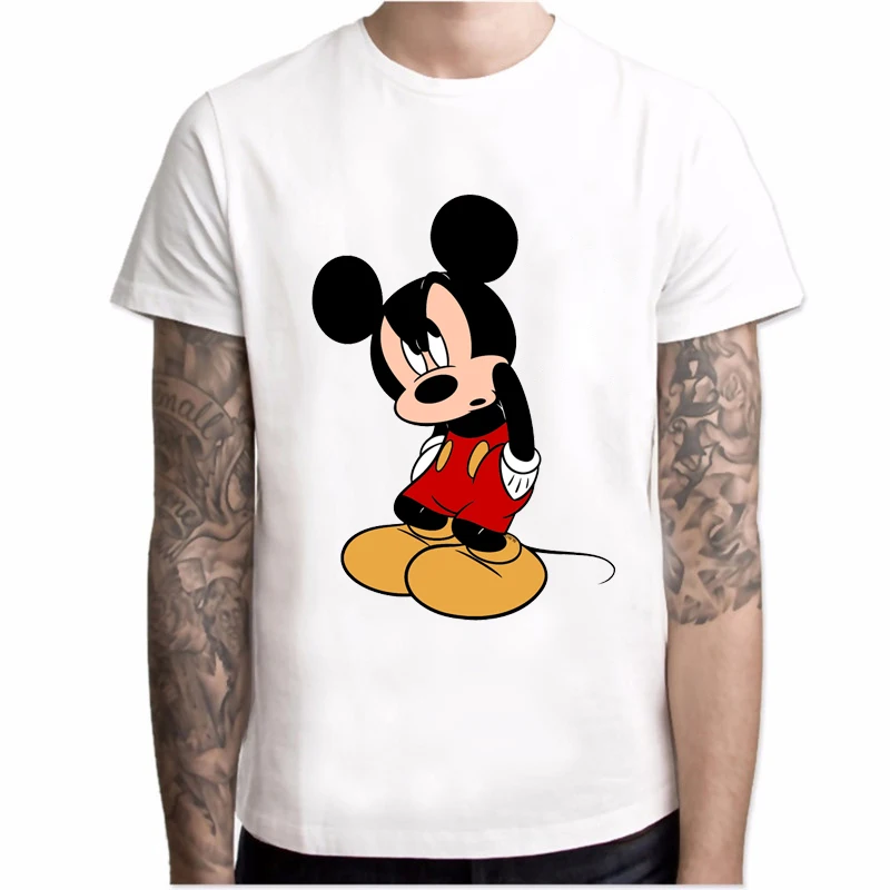 

New Mickey T shirt men fashions Mickey cartoon print streetwear men short sleeve casual Harajuku t shirt Hot sale t shirts