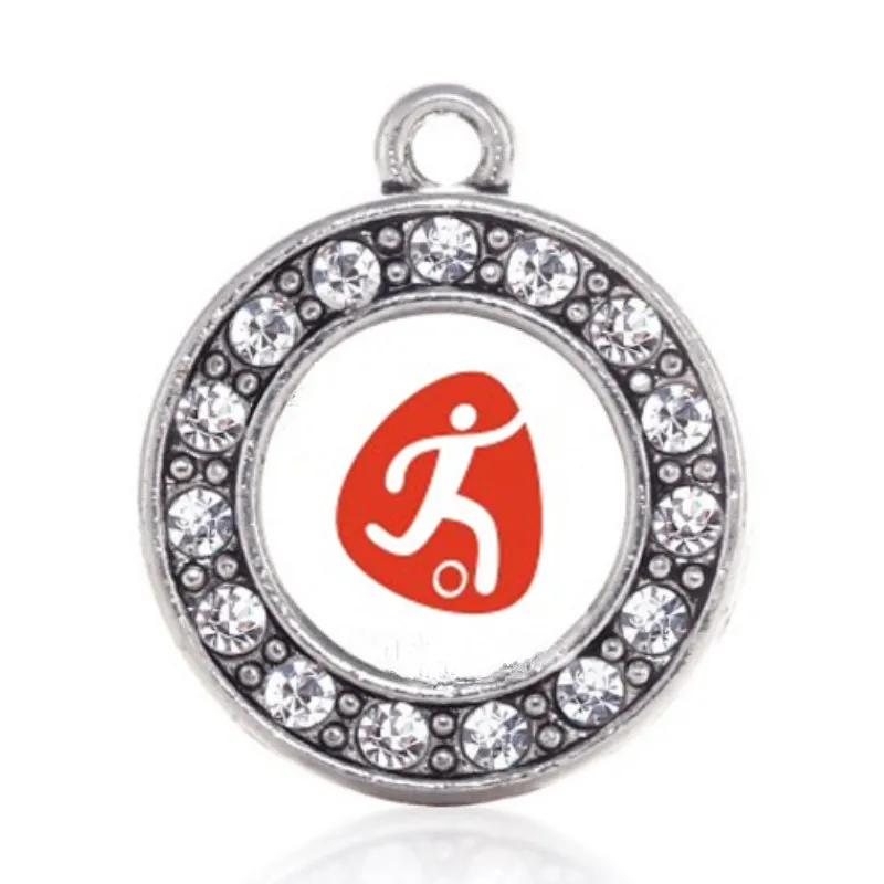 

Messi and Ronaldo items football charm silver plated jewelry