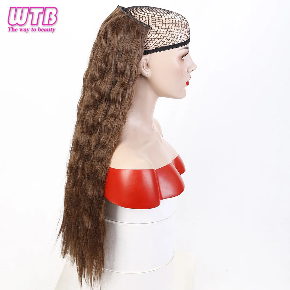 WTB Long Wavy Curly Hair 5 Clip In Hair Extensions for Women Synthetic Kinky Culry Heat Resistant Fake Hair Pieces WTB Long Wavy Curly Hair 5 Clip In Hair Extensions for Women Synthetic Kinky Culry Heat Resistant Fake Hair Pieces