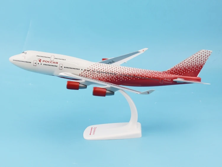 

New Herpa 1:250 611244 Rossiya B747-400 EI-XLE Resin model Collection model