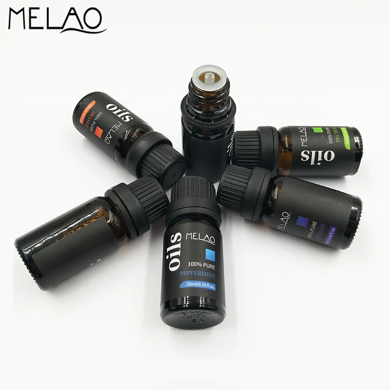 MELAO 10 мл 6pcs набор чистое эфирное масло эфирные масла для ароматерапии диффузор