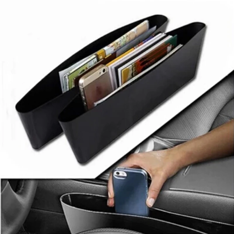 

2X Storage Box Car Organizer Seat Gap Case Pocket Car Seat Side Slit for BMW E46 E52 E53 E60 E90 F01 F20 F10 F30 F15 X1 X3 X5 X6
