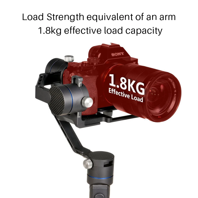 REDDOG R1 Benro 3 оси видео стабилизатор Gimbal Anti shake складывающаяся ручка Steadycam Для